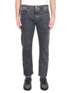 Balmain Men Slim Fit Jeans In Black