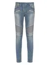 Balmain Slim Fit Jeans For Men In Bleujean