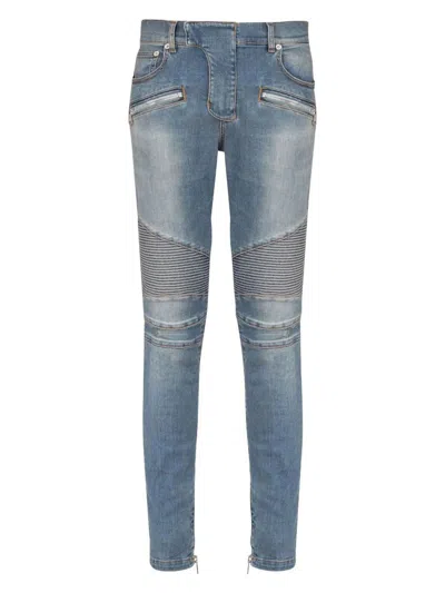 BALMAIN MEN'S SLIM JEANS