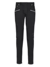 Balmain Cotton Blend Black Denim Jeans With Multi-pocket Design In Noir