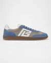 Balmain Swan Sneakers In Light Blue/light Grey
