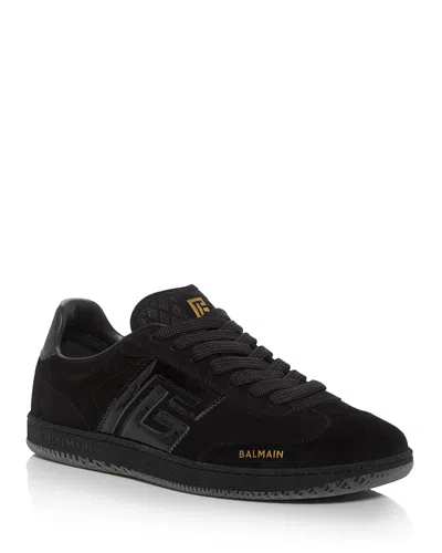 BALMAIN MEN'S SWAN LOW TOP SNEAKERS