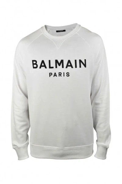 Balmain Men Sweatshirt In White