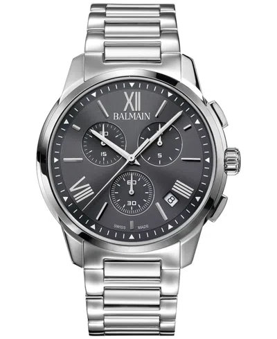 Balmain Men's Swiss Chronograph Madrigal Stainless Steel Bracelet Watch 42mm