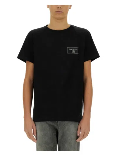 BALMAIN MEN'S T-SHIRT WITH LOGO
