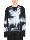 Balmain Felpa Con Stampa In Black