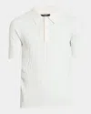 Balmain Textured Knitted Polo Shirt