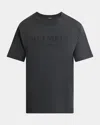 Balmain Men's Tonal Vintage Logo T-shirt In Grey Multi
