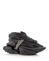 Balmain Neoprene And Leather Low-top Unicorn Sneakers In Black