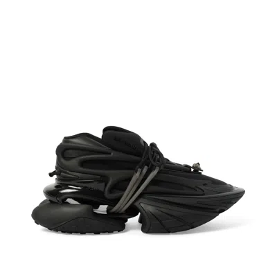 BALMAIN MEN'S UNICORN LOW NEOPRENE SNEAKERS