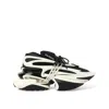 Balmain Unicorn Low Sneakers - Leather - Black In White