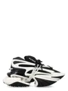 Balmain Unicorn Low Sneakers - Leather - Black In White