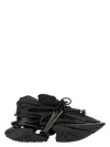 Balmain Neoprene And Leather Low-top Unicorn Sneakers In Black