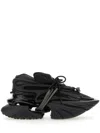 Balmain Neoprene And Leather Low-top Unicorn Sneakers In Black