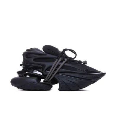 Balmain Men Unicorn Sneakers In Black