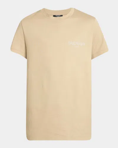 Balmain Men's Vintage Gel Logo Slim-fit T-shirt