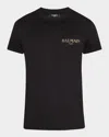 Balmain Men's Vintage Gel Logo T-shirt In Black