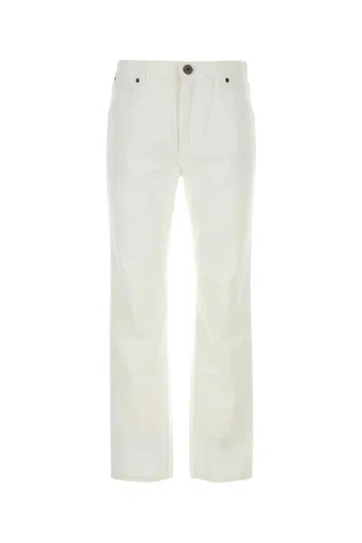 Balmain Men White Denim Jeans