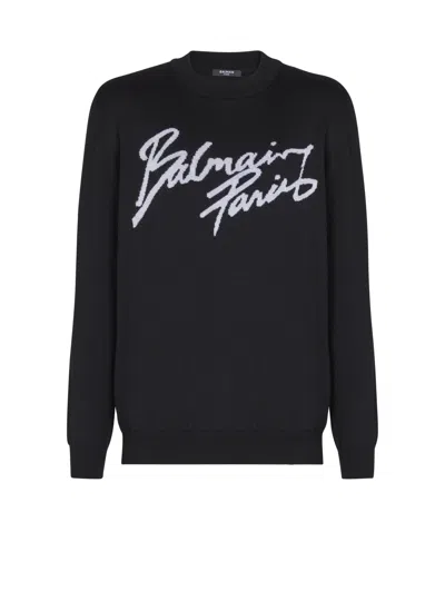 BALMAIN MERINO WOOL JUMPER