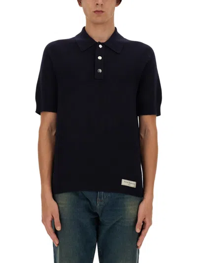 BALMAIN MERINO WOOL POLO SHIRT