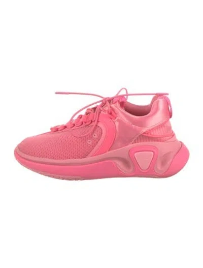 Pre-owned Balmain Mesh Athletic Sneakers In Pink