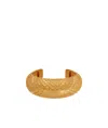Balmain Signature Mesh Logo-engraved Bracelet In Golden