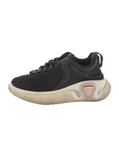 Pre-owned Balmain Mesh Sneakers In Black