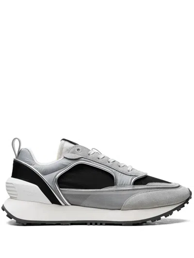 Balmain Meshed "silver" Sneakers In Grau