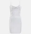 Balmain Metallic Minidress In Argenté