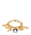 Balmain Miami Charm Chain Bracelet In Gold