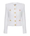 Balmain Tweed Jacket In White