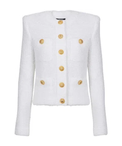 BALMAIN BALMAIN MIAMI TWEED 4-POCKET JACKET