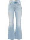Balmain Flare Mid Rise Jeans With