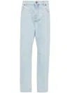 Balmain Mid-rise Straight Jeans In Blue
