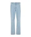 Balmain Mid-rise Straight Jeans In Blue