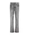 Balmain Grey Denim Regular-fit Jeans In Gray