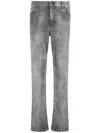 Balmain Denim Jeans Stretch Coton Stonewashed In Grey