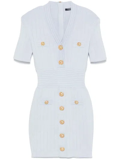 BALMAIN BALMAIN MIDI DRESS WITH BUTTONS
