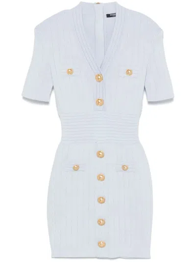 BALMAIN BALMAIN MIDI DRESS WITH BUTTONS