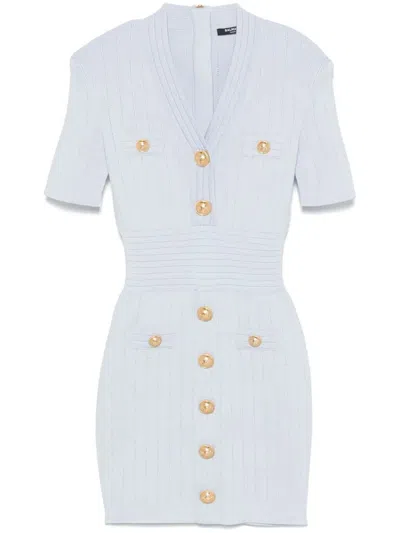 BALMAIN BALMAIN MIDI DRESS WITH BUTTONS