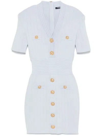 BALMAIN MIDI DRESS WITH BUTTONS