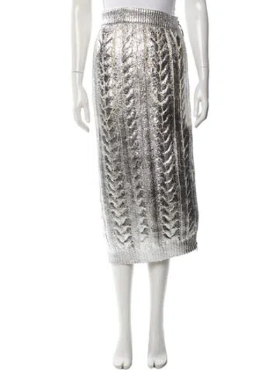 Pre-owned Balmain Midi Length Skirt
