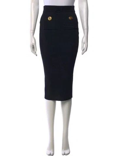 Pre-owned Balmain Midi Length Skirt W/ Tags In Multi