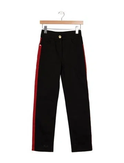 Pre-owned Balmain Mid-rise Straight Leg Jeans In Black
