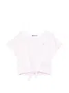 Balmain Mini Adjustable Hem Graphic T-shirt In Neutral