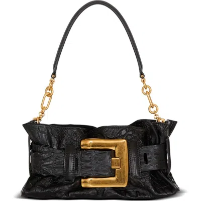 Balmain Mini Anthem Bag In Black