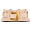 Balmain Anthem Shoulder Bag In Beige