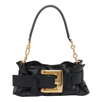 Balmain Mini Anthem Shoulder Bag In Black