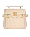 Balmain B-buzz 19 Leather Tote Bag In Nude
