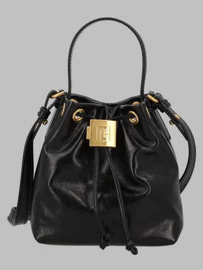 Balmain Mini Chic Shoulder Bag In Black